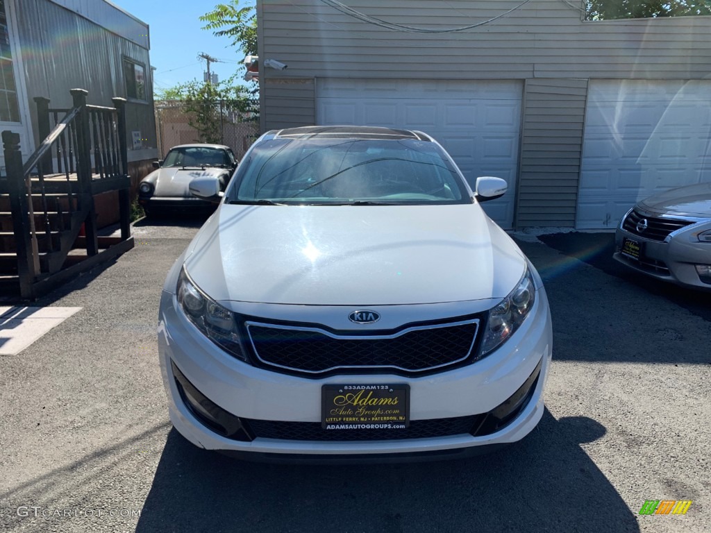 2012 Optima SX - Snow White Pearl / Black photo #2