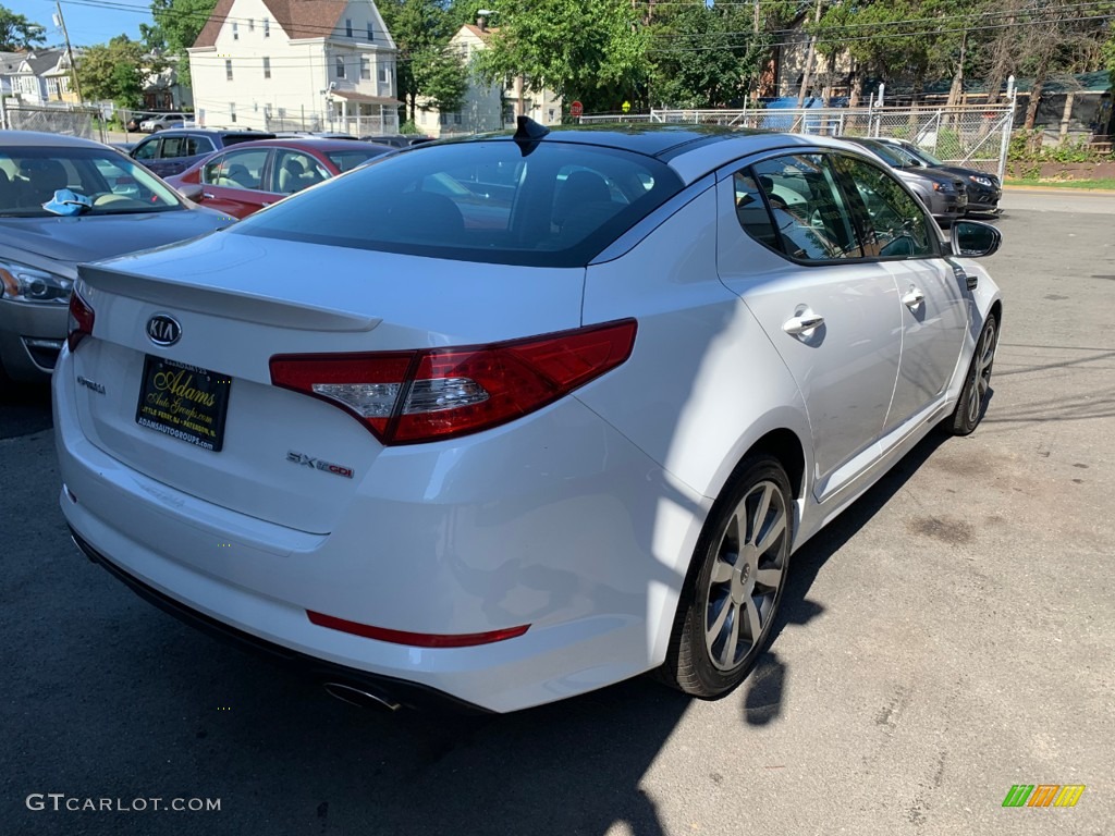 2012 Optima SX - Snow White Pearl / Black photo #4