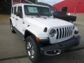 2019 Bright White Jeep Wrangler Unlimited Sahara 4x4  photo #7