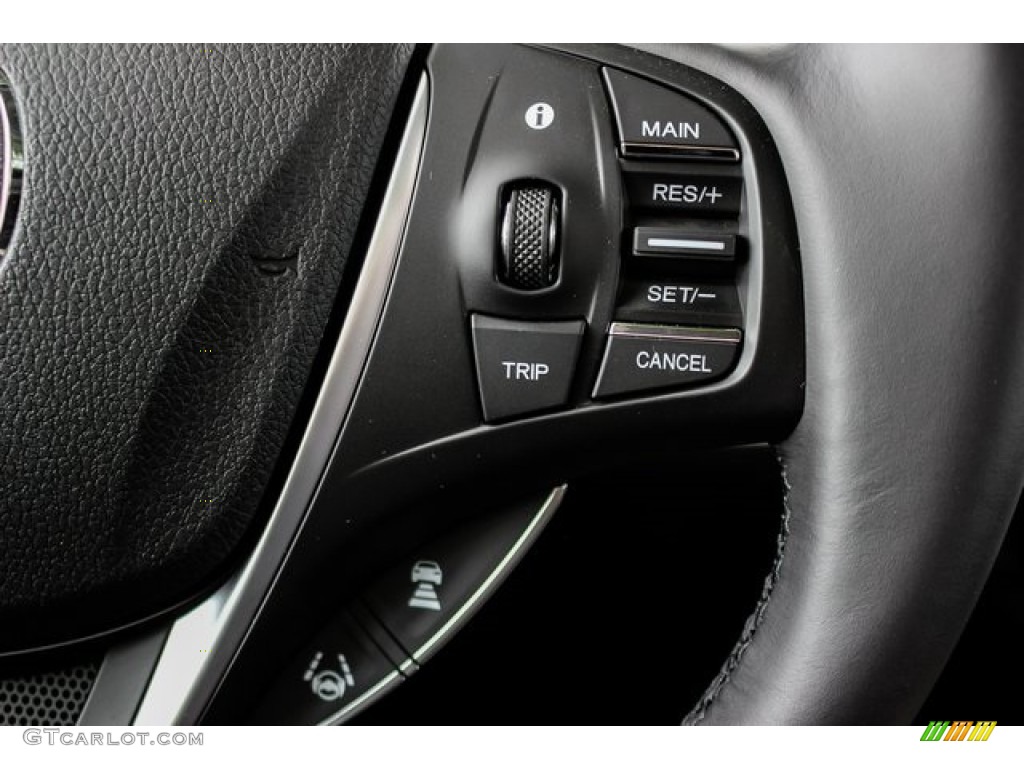 2020 Acura TLX Technology Sedan Ebony Steering Wheel Photo #134314573