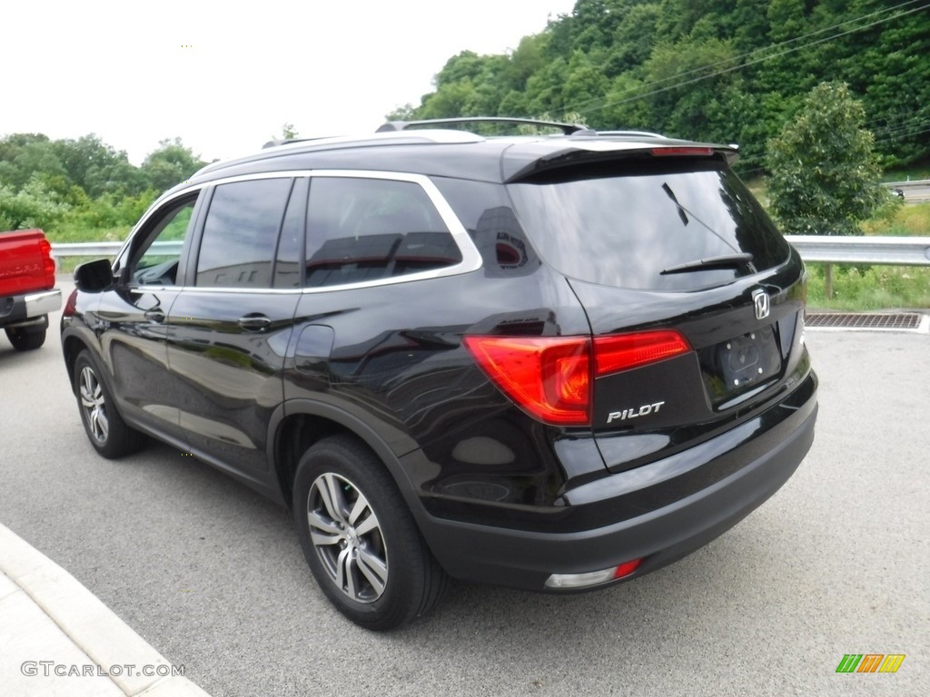 2016 Pilot EX-L AWD - Crystal Black Pearl / Gray photo #7