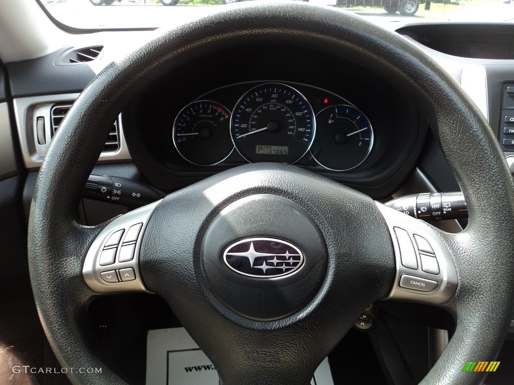 2010 Forester 2.5 X Premium - Obsidian Black Pearl / Platinum photo #13