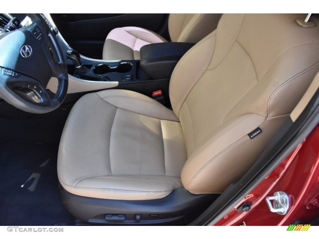 2011 Sonata Hybrid - Venetian Red / Camel photo #11