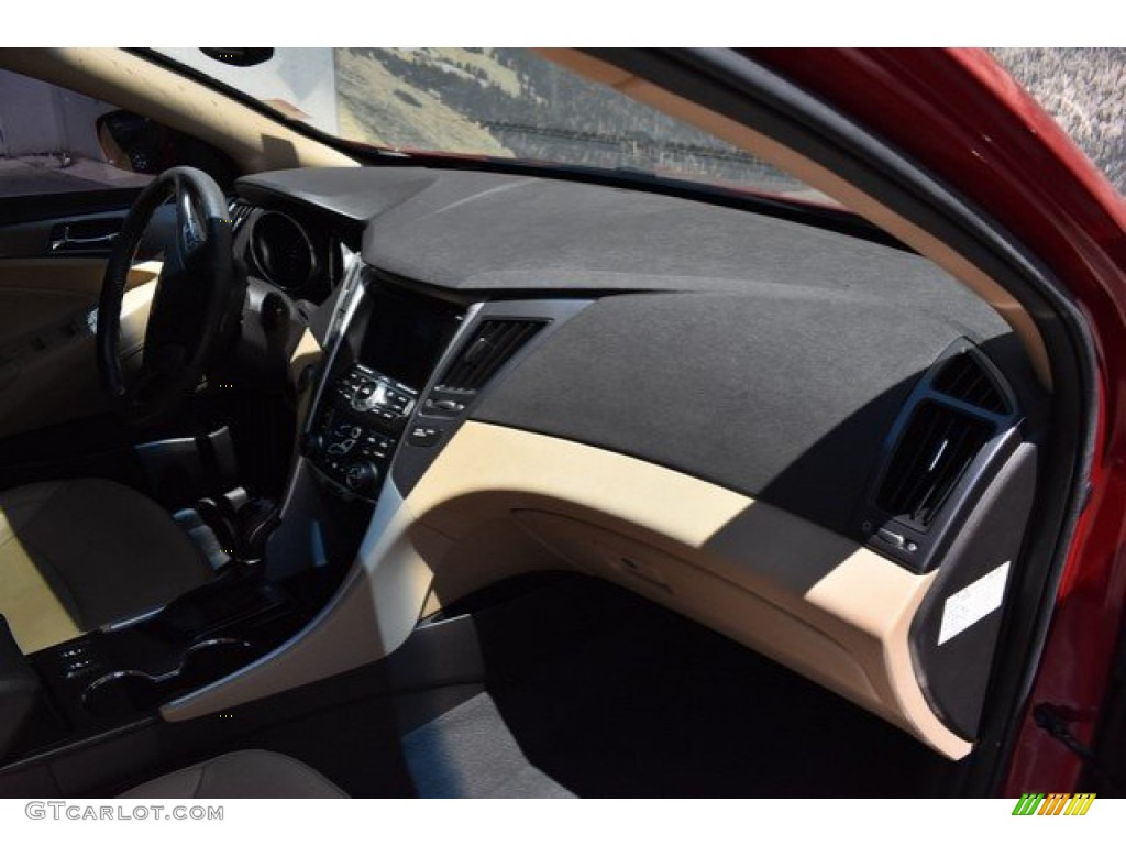 2011 Sonata Hybrid - Venetian Red / Camel photo #17