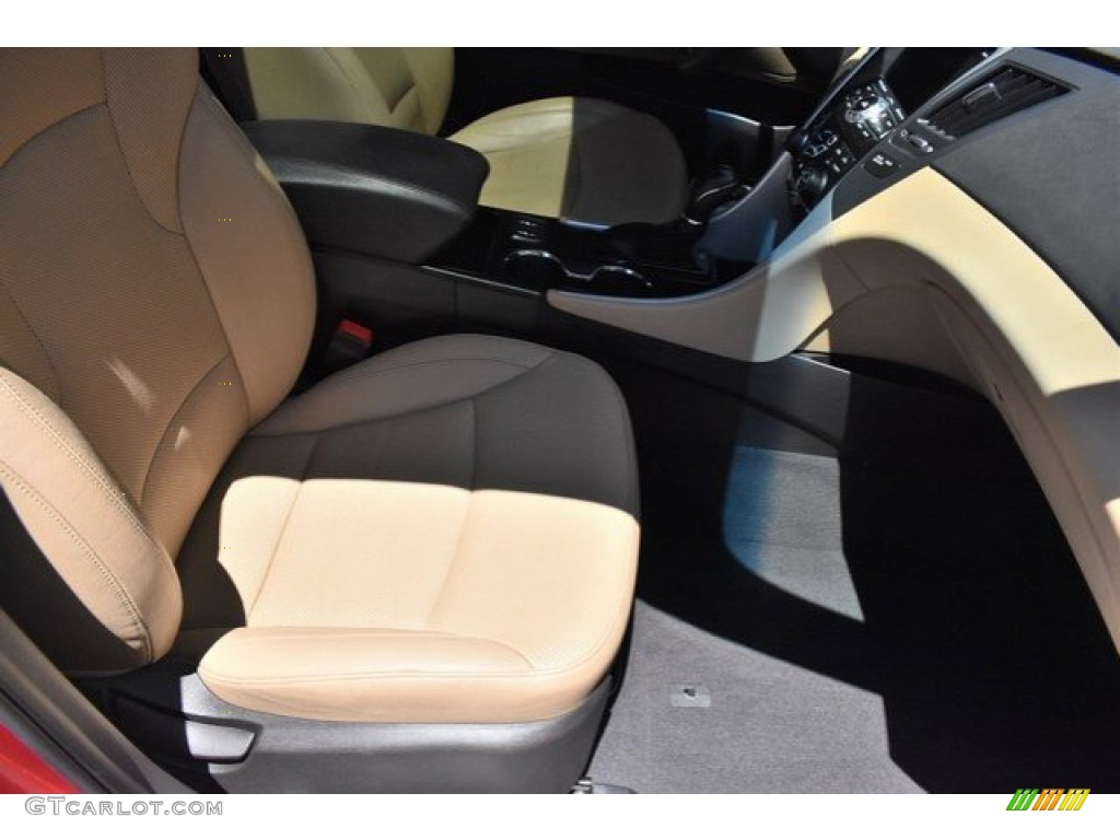 2011 Sonata Hybrid - Venetian Red / Camel photo #18