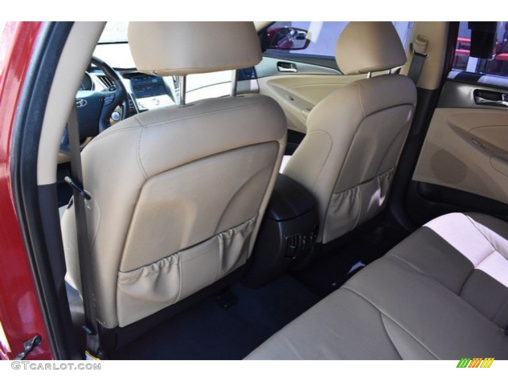 2011 Sonata Hybrid - Venetian Red / Camel photo #20