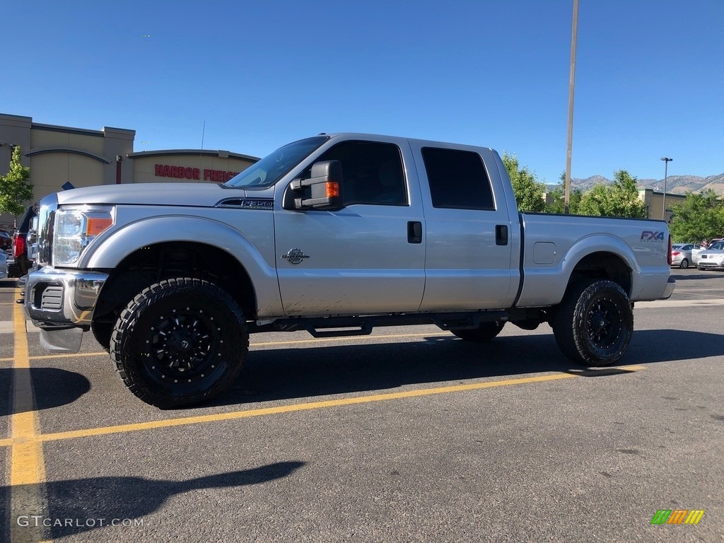 2012 F350 Super Duty Lariat Crew Cab 4x4 - Ingot Silver Metallic / Steel photo #1