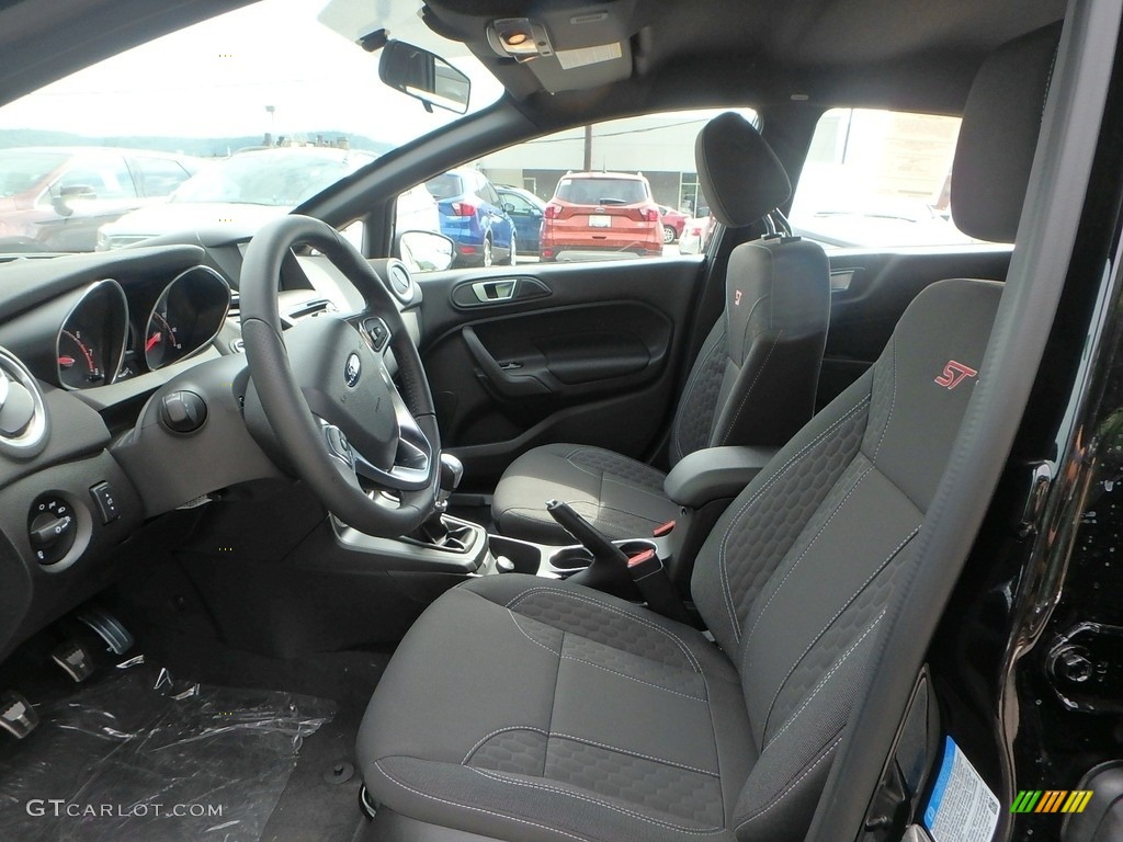 Charcoal Black Interior 2019 Ford Fiesta ST Hatchback Photo #134322196
