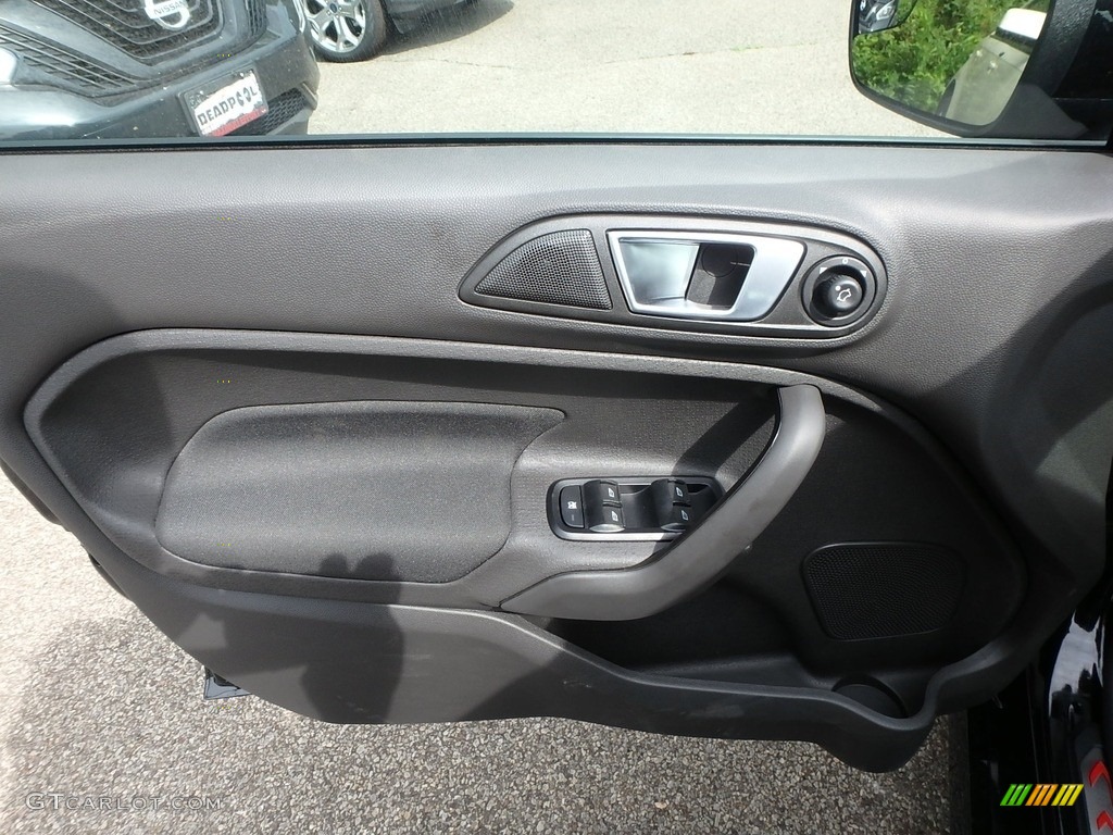 2019 Ford Fiesta ST Hatchback Charcoal Black Door Panel Photo #134322220