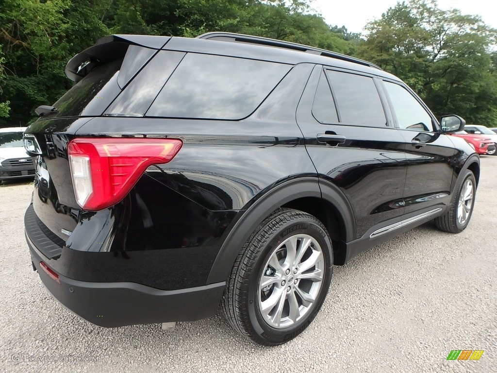 2020 Explorer XLT 4WD - Agate Black Metallic / Ebony photo #2