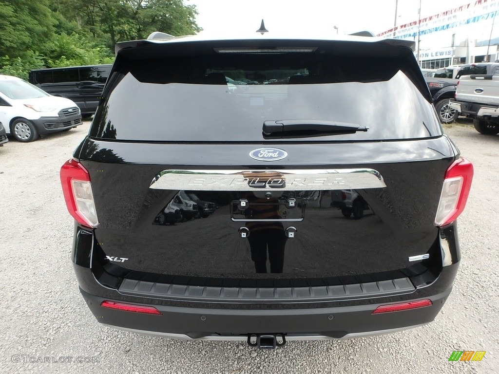 2020 Explorer XLT 4WD - Agate Black Metallic / Ebony photo #3