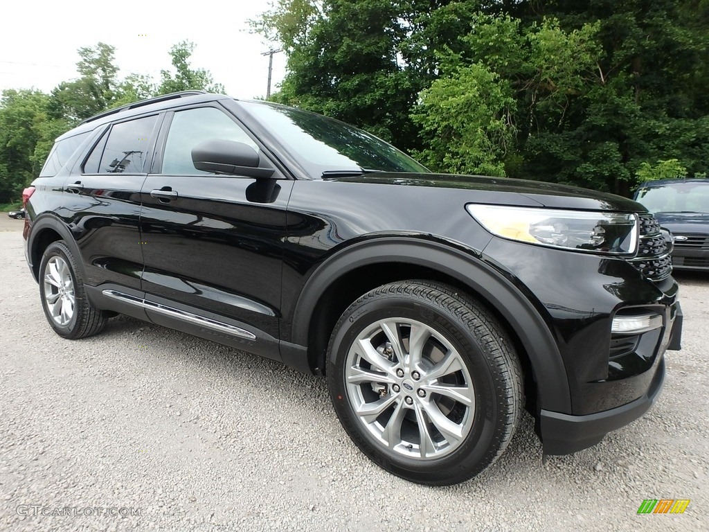 2020 Explorer XLT 4WD - Agate Black Metallic / Ebony photo #9