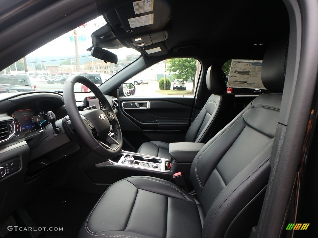 Ebony Interior 2020 Ford Explorer XLT 4WD Photo #134322778