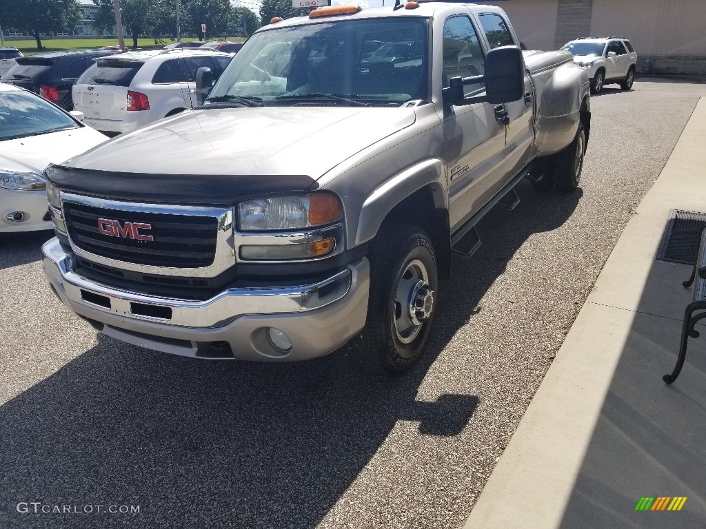 2007 Sierra 3500HD SLT Crew Cab 4x4 Dually - Silver Birch Metallic / Pewter photo #8