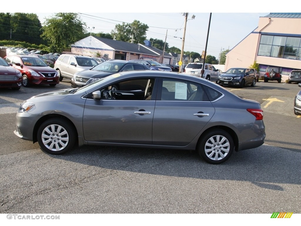 2017 Sentra S - Gun Metallic / Charcoal photo #8