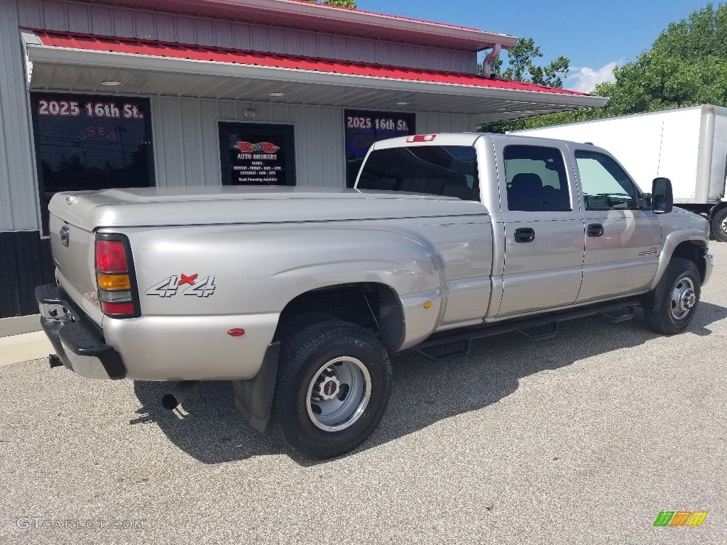 2007 Sierra 3500HD SLT Crew Cab 4x4 Dually - Silver Birch Metallic / Pewter photo #11