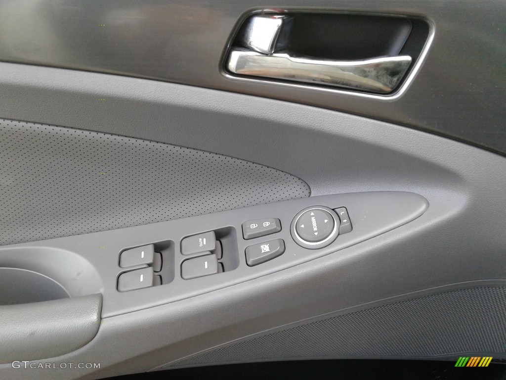 2014 Sonata Hybrid Limited - Pearl White / Gray photo #9