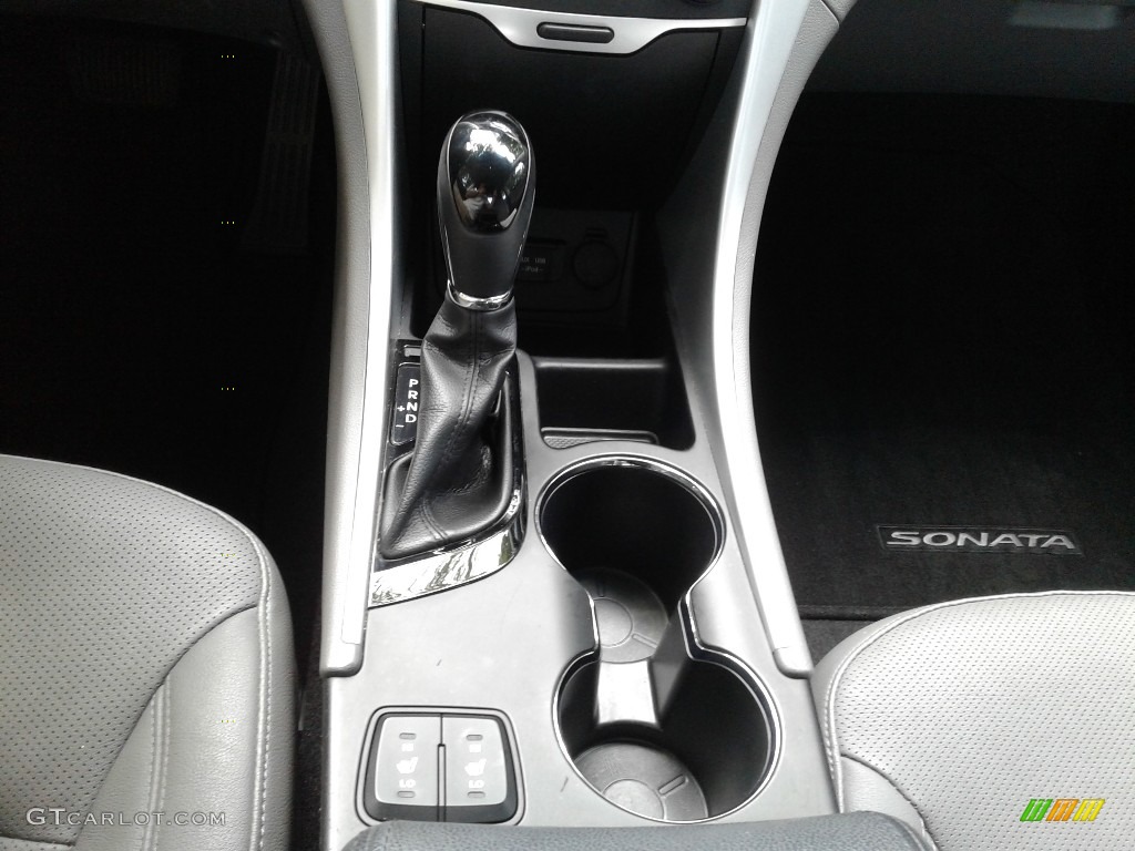 2014 Sonata Hybrid Limited - Pearl White / Gray photo #28