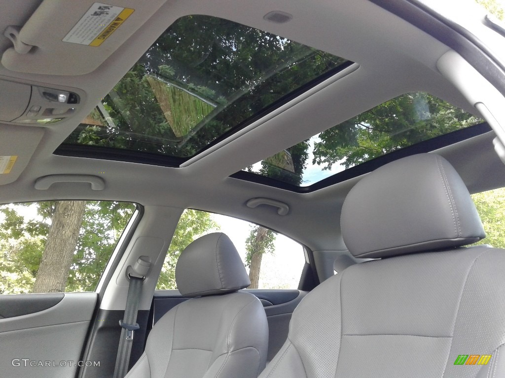 2014 Sonata Hybrid Limited - Pearl White / Gray photo #30