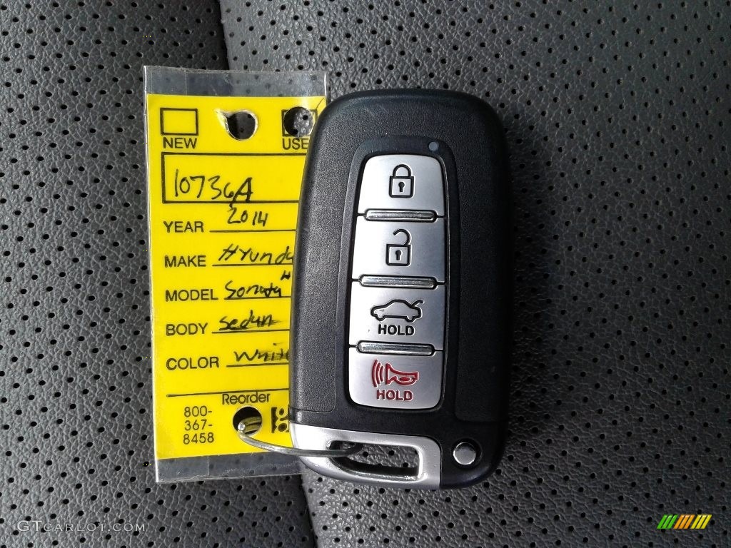 2014 Sonata Hybrid Limited - Pearl White / Gray photo #32