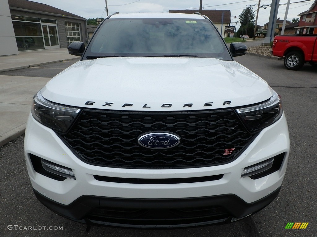 2020 Explorer ST 4WD - Star White Metallic Tri-Coat / Ebony photo #3