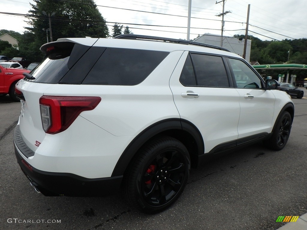 2020 Explorer ST 4WD - Star White Metallic Tri-Coat / Ebony photo #6