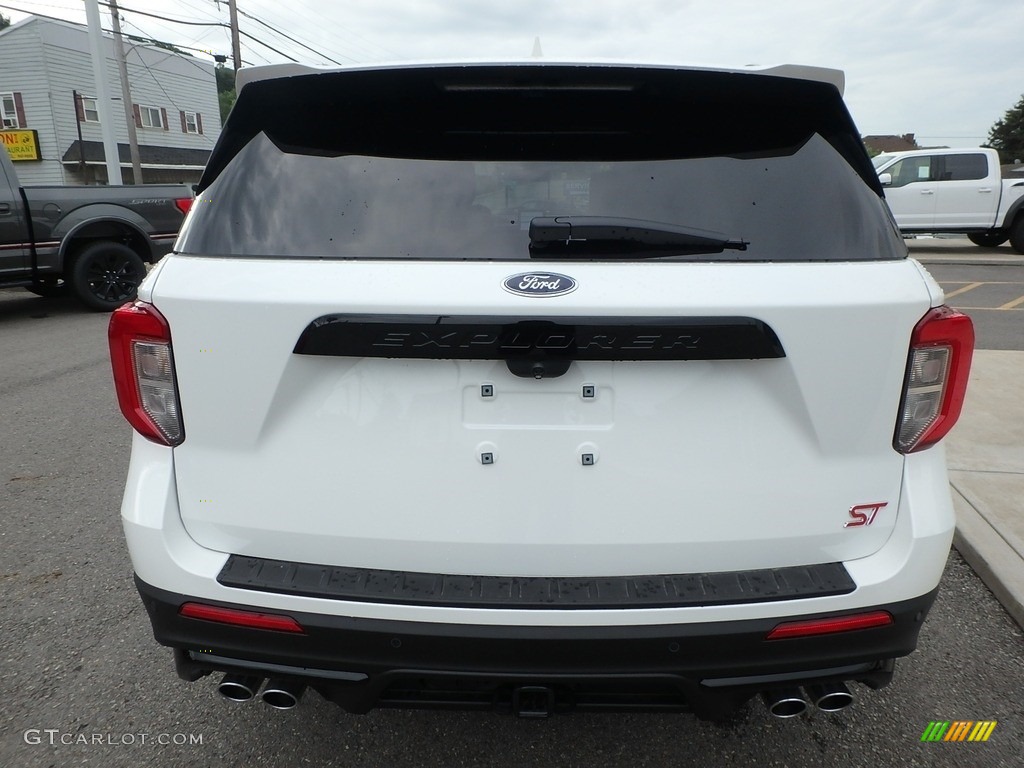 2020 Explorer ST 4WD - Star White Metallic Tri-Coat / Ebony photo #7