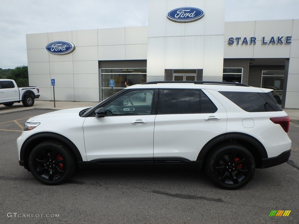 2020 Explorer ST 4WD - Star White Metallic Tri-Coat / Ebony photo #10