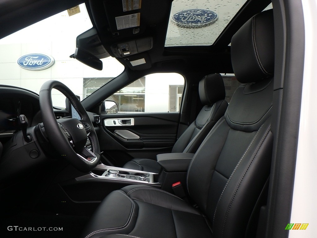 Ebony Interior 2020 Ford Explorer ST 4WD Photo #134328161