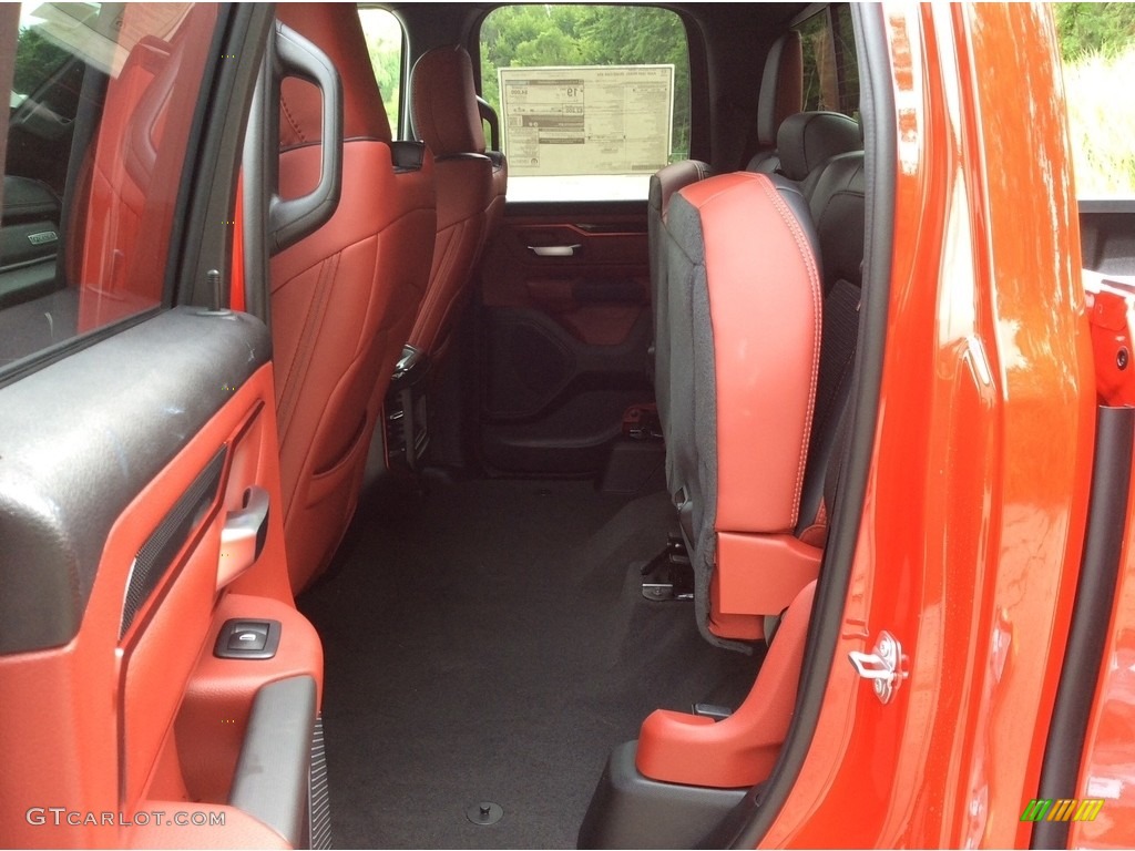 Black/Red Interior 2019 Ram 1500 Rebel Quad Cab 4x4 Photo #134328173