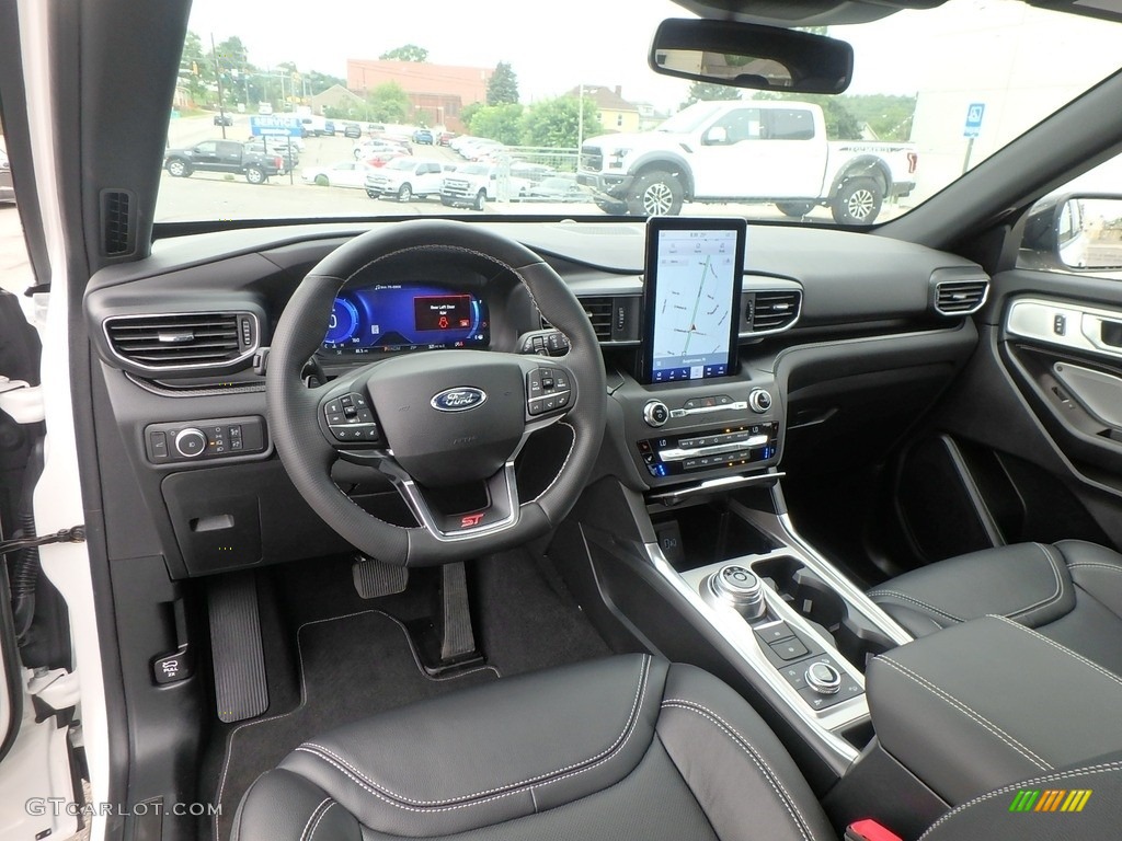 Ebony Interior 2020 Ford Explorer ST 4WD Photo #134328224