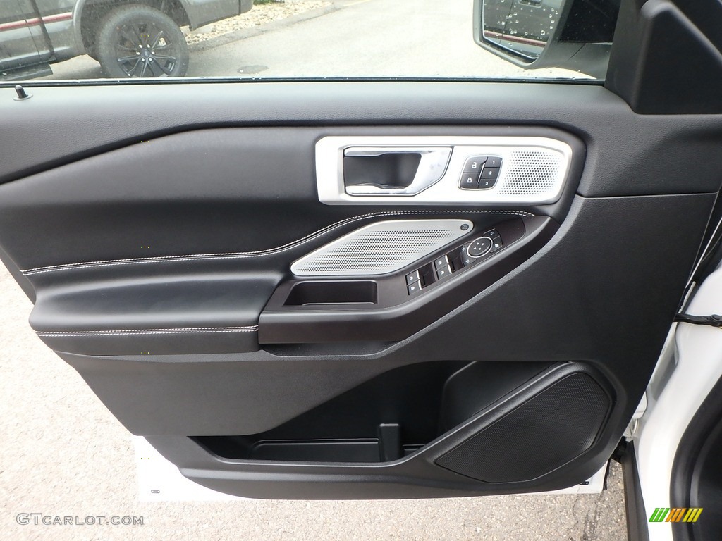 2020 Ford Explorer ST 4WD Ebony Door Panel Photo #134328257