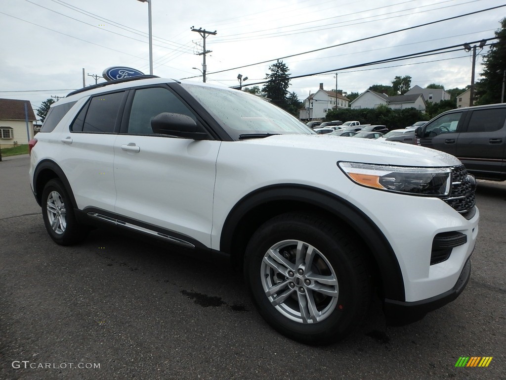 2020 Explorer XLT 4WD - Oxford White / Ebony photo #3