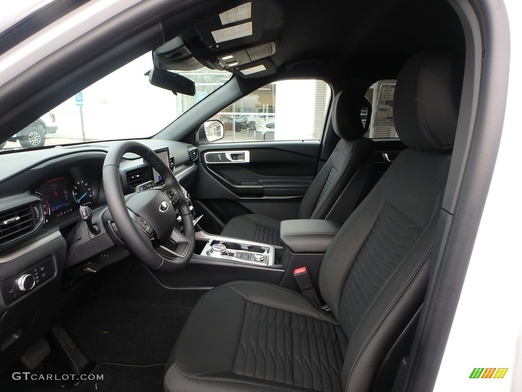 Ebony Interior 2020 Ford Explorer XLT 4WD Photo #134328575