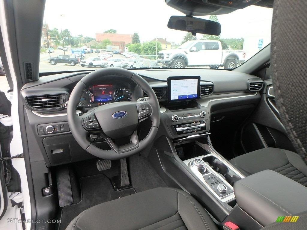 Ebony Interior 2020 Ford Explorer XLT 4WD Photo #134328653