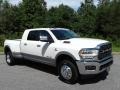 2019 Pearl White Ram 3500 Laramie Longhorn Mega Cab 4x4  photo #4