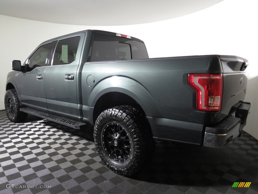 2015 F150 XLT SuperCrew 4x4 - Green Gem Metallic / Medium Earth Gray photo #8