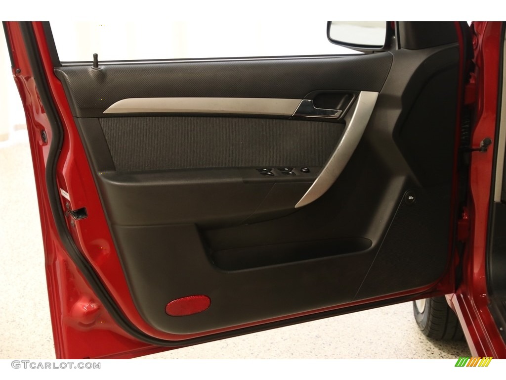 2011 Aveo LT Sedan - Sport Red / Charcoal photo #4