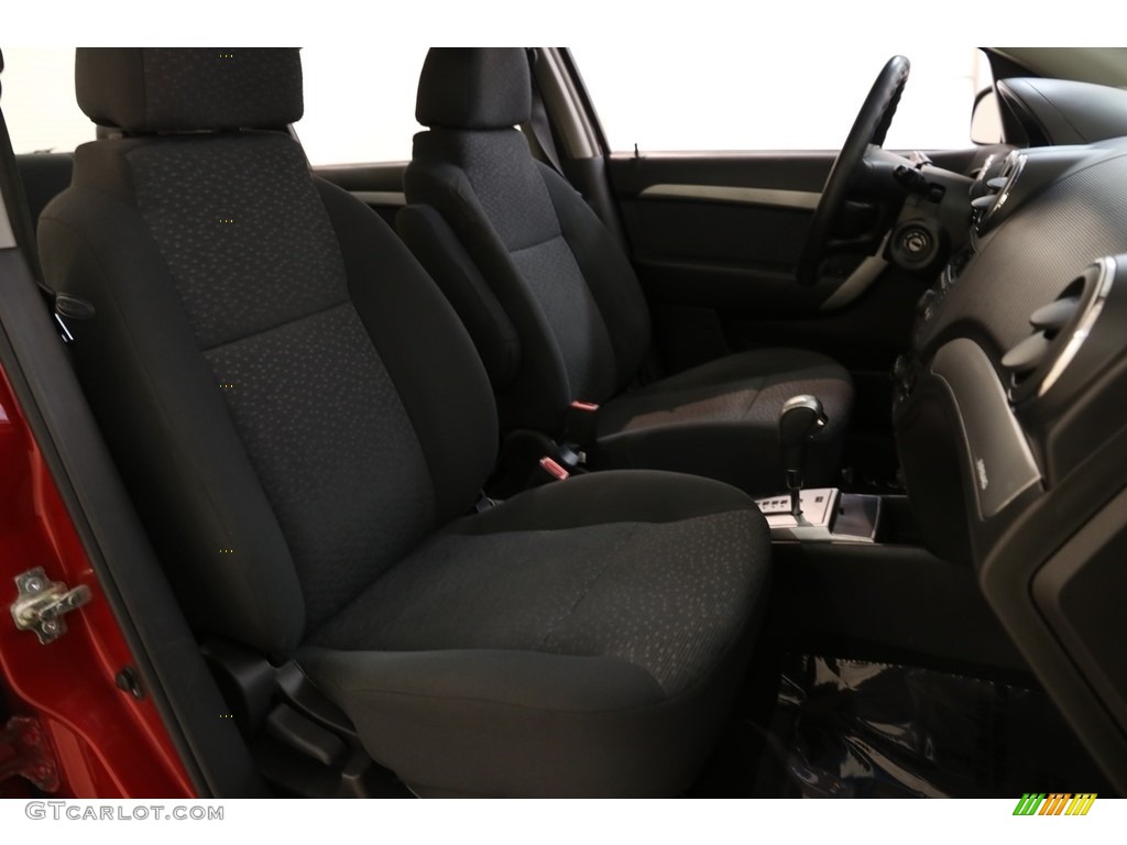 2011 Aveo LT Sedan - Sport Red / Charcoal photo #14