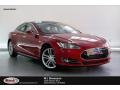 2013 Red Tesla Multi-Coat Tesla Model S P85 Performance #134323227