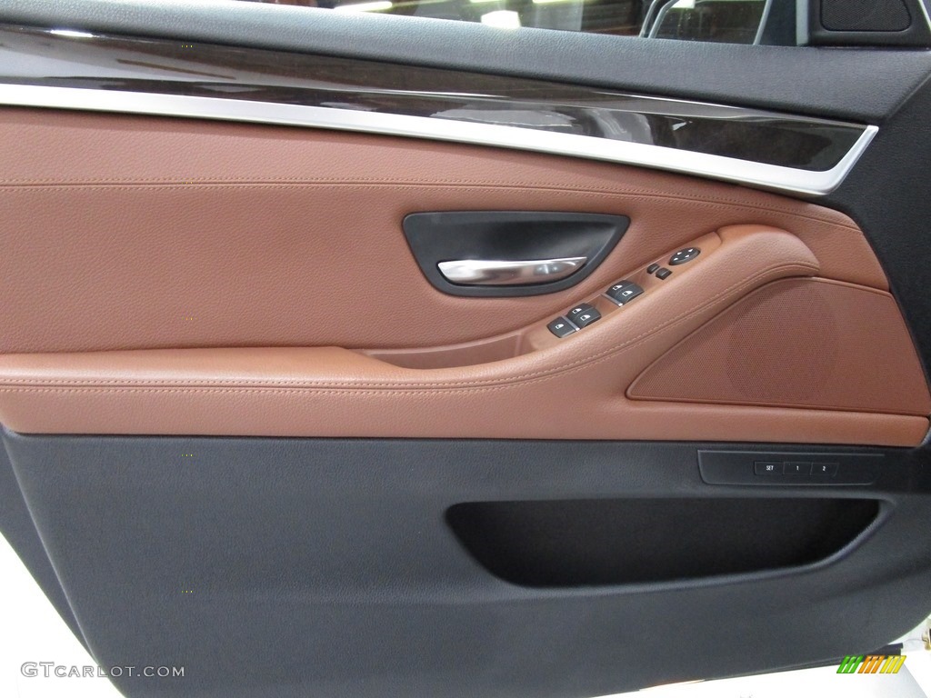 2016 5 Series 535i xDrive Sedan - Alpine White / BMW Individual Amaro Brown photo #6