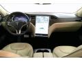 Tan 2013 Tesla Model S P85 Performance Dashboard