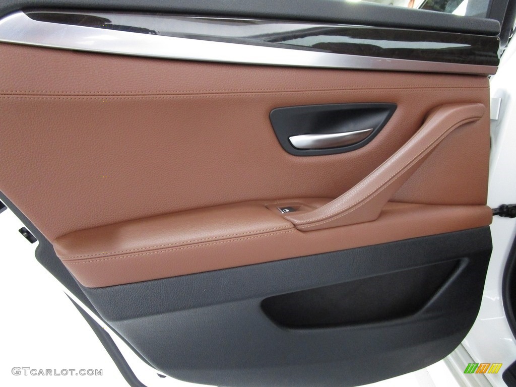 2016 5 Series 535i xDrive Sedan - Alpine White / BMW Individual Amaro Brown photo #9