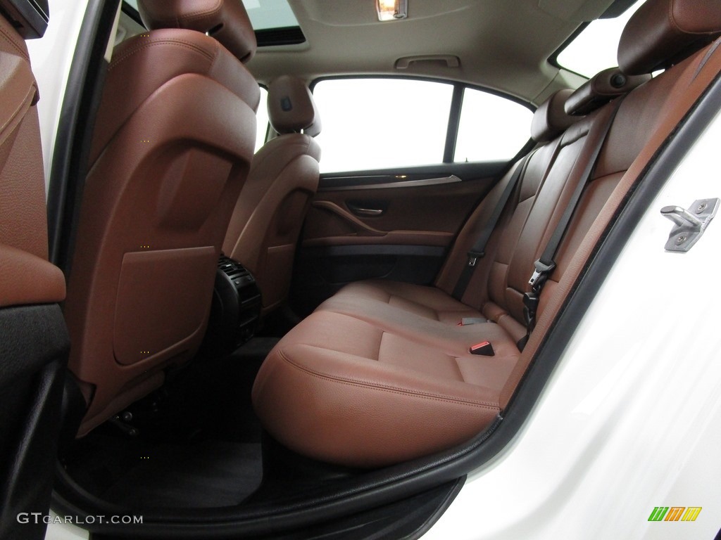 2016 5 Series 535i xDrive Sedan - Alpine White / BMW Individual Amaro Brown photo #11