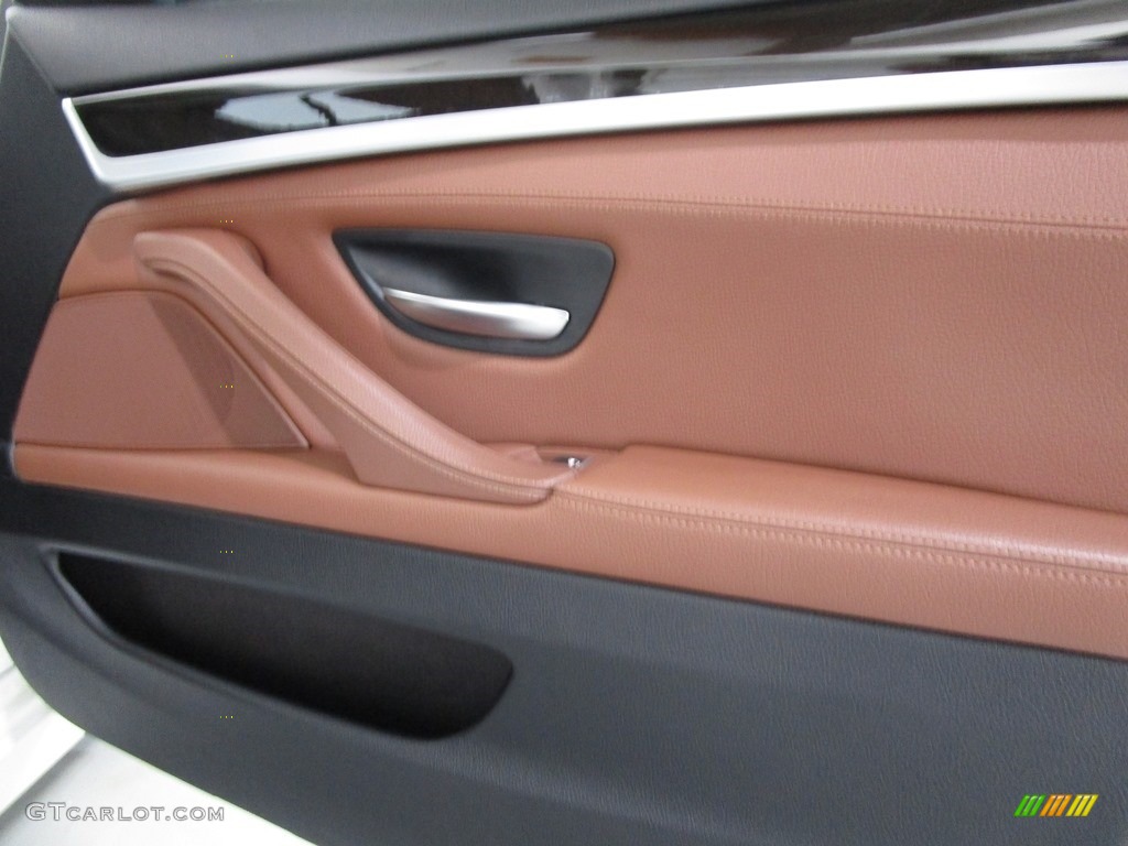 2016 5 Series 535i xDrive Sedan - Alpine White / BMW Individual Amaro Brown photo #12