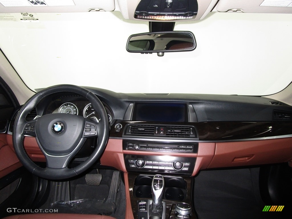 2016 5 Series 535i xDrive Sedan - Alpine White / BMW Individual Amaro Brown photo #21