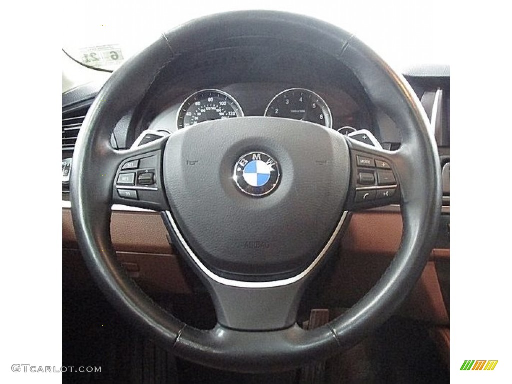 2016 5 Series 535i xDrive Sedan - Alpine White / BMW Individual Amaro Brown photo #22
