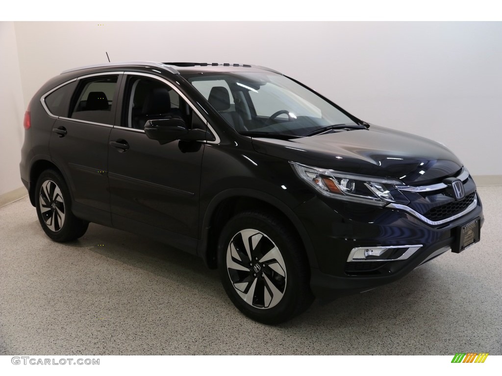 2016 CR-V Touring AWD - Crystal Black Pearl / Black photo #1