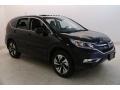 2016 Crystal Black Pearl Honda CR-V Touring AWD  photo #1