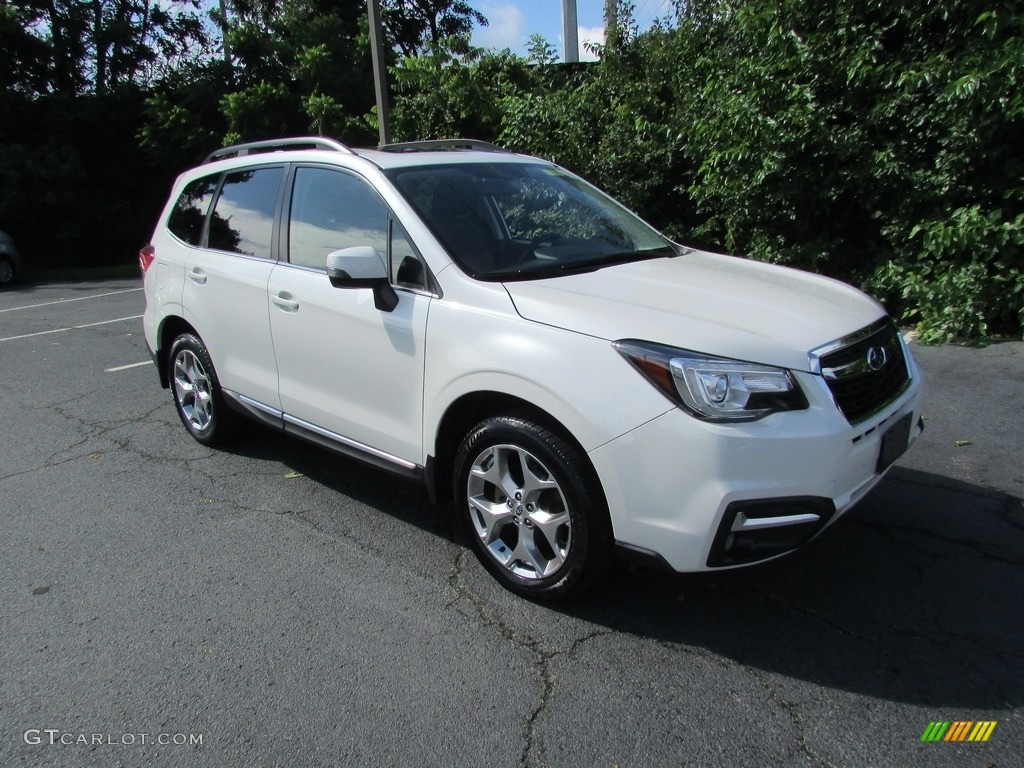 2017 Forester 2.5i Touring - Crystal White Pearl / Saddle Brown photo #4